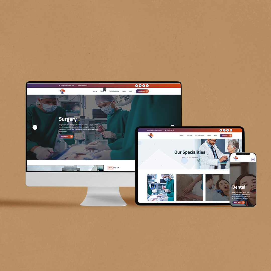 Ami Hospital Web Mockup 01