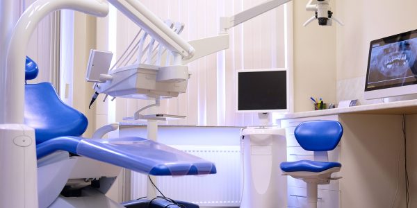 Concept interior of new modern dental clinic office. Dental equipment